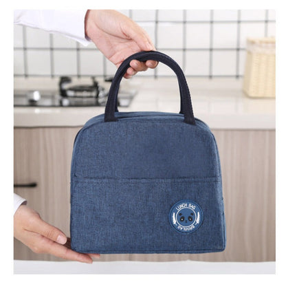 Canvas insulated bag for storing and transporting meals