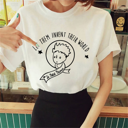 Soft T-Shirt with The Little Prince designs for women 