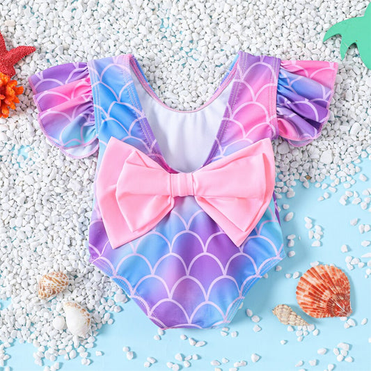Digitally Printed 1-Piece Swimsuit for Babies and Toddlers