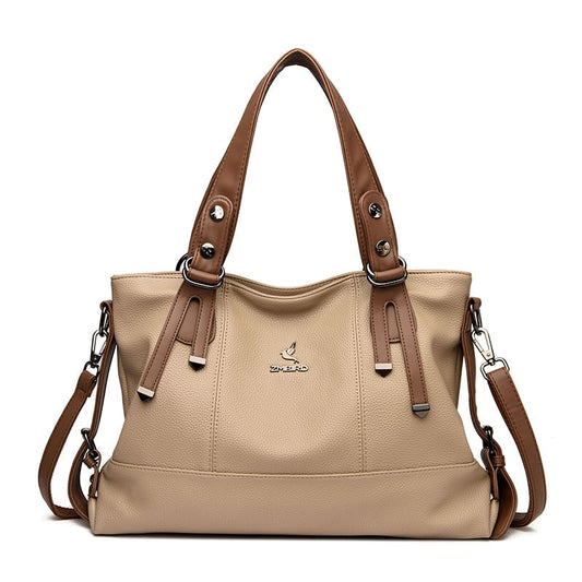 Elegant Soft Leather Tote Handbag for Women