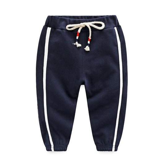 Cotton and polyester jogging pants for little boys