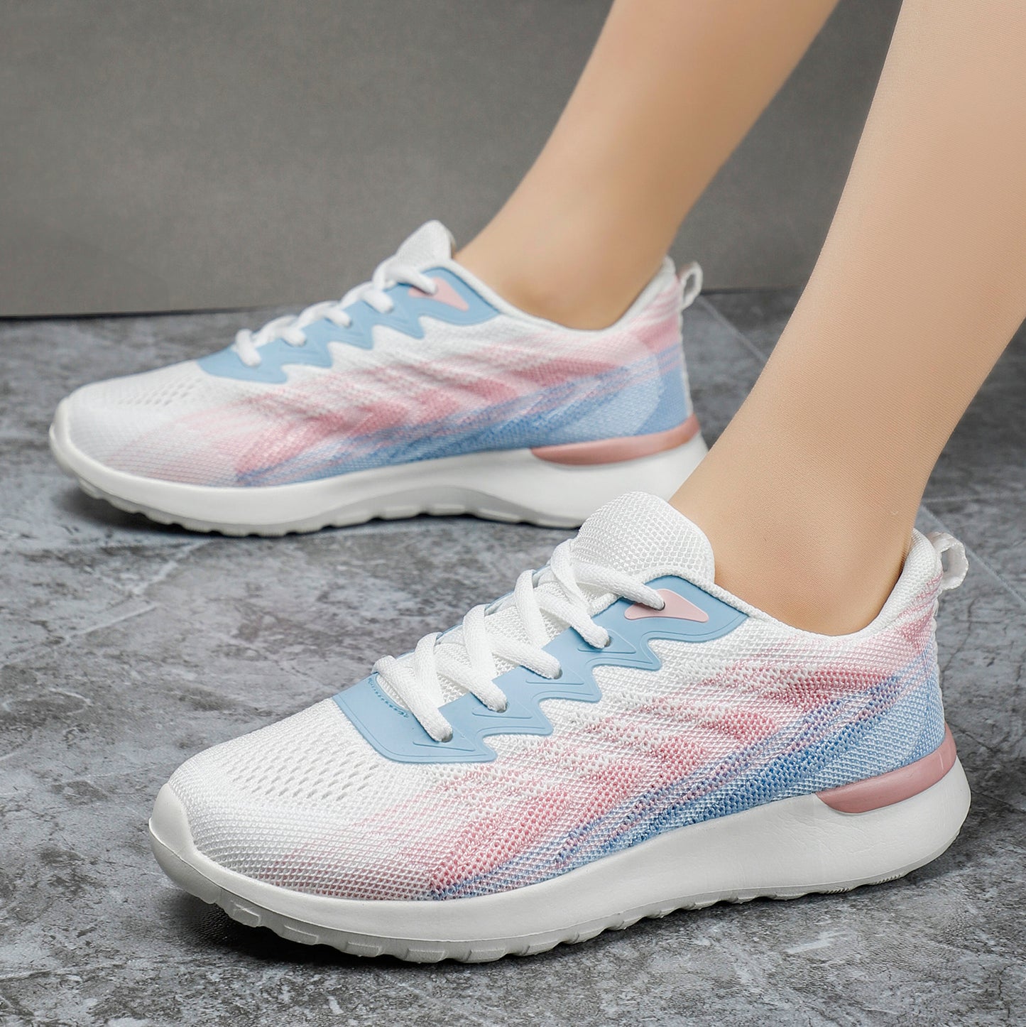 Casual sneakers with stylish patterns and colors for women